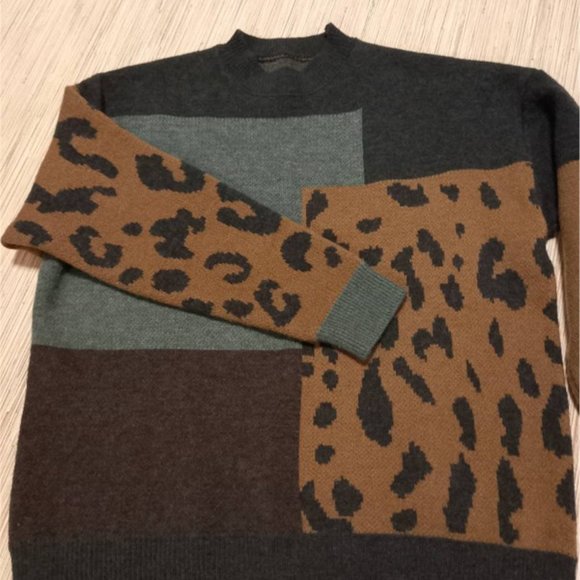 Spring Women Vintage Leopard Pullover and Sweaters - Picture 6 of 6